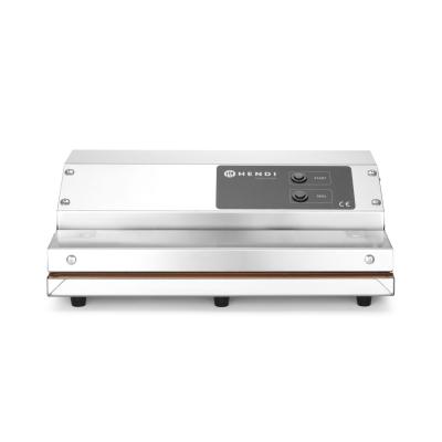 Vakuový komorový balicí stroj, HENDI, Kitchen Line, těsnicí lišta 350 mm, 230V/250W, 370x260x(H)130mm | 975336